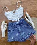 Conjunto Flor de Seda